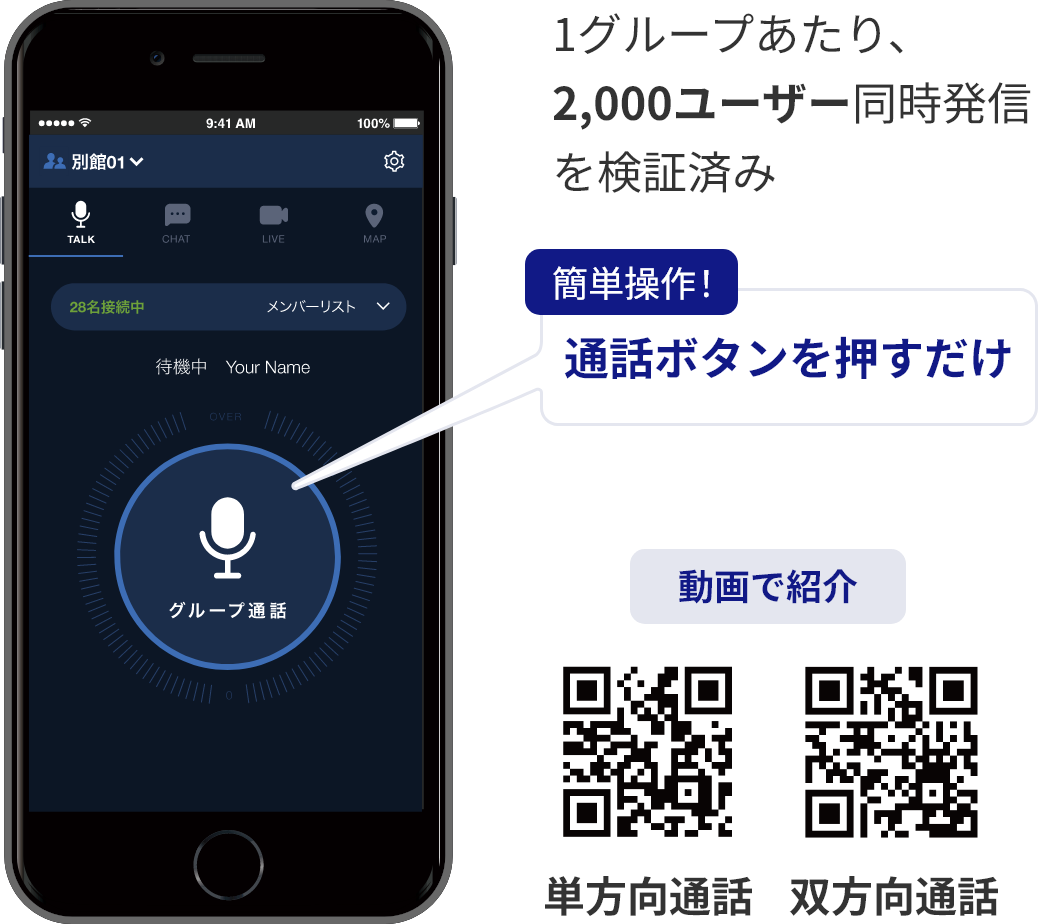 グループ通話 QR